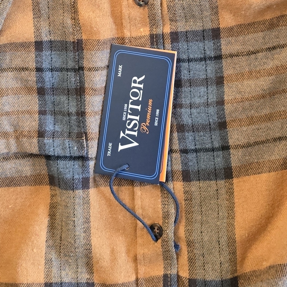 Visitor Premium Gold/Blue Flannel